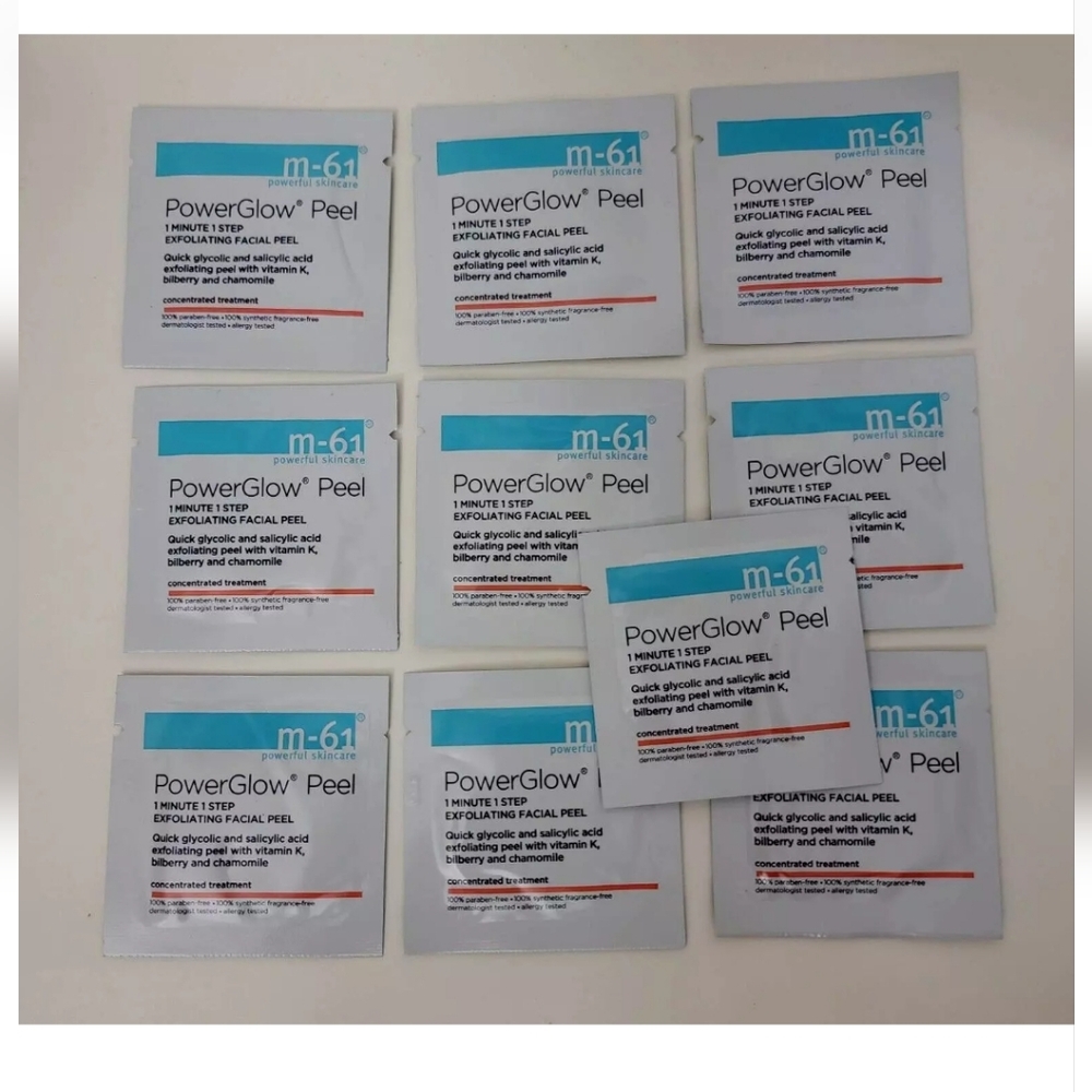 M-61 POWERFUL SKINCARE POWERGLOW PEEL EXFOLIATING FACIAL PEEL (10 TREATMENTS)